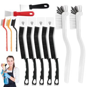16-Piece Crevice Cleaning Brush Set for Tile