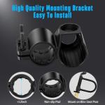 Heavy Duty U Lock with Steel Cable and Keys