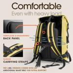 Earth Pak Waterproof Roll-Top Backpack - 35L Yellow