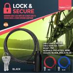 Heavy-Duty 65cm Bike Lock with Keys