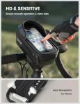 Lamicall Waterproof Bike Frame Bag with Sun Visor