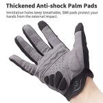 I Kua Fly Full Finger MTB Gloves - Black