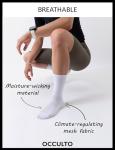 Occulto Eddy White Cycling Socks for Men and Women
