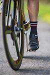 Sundried Black Cycling Crew Socks with Reflective Detail