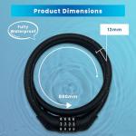 Heavy-Duty 4-Digit Bike Lock Cable