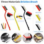 16-Piece Crevice Cleaning Brush Set for Tile