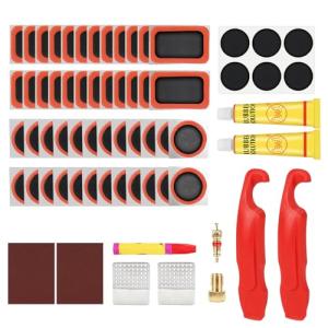 78-Piece Self-Adhesive Bike Tyre Repair Kit