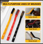17-Piece Crevice Cleaning Brush Set for Tight Spaces