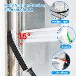 Thin Hard Bristle Cleaning Brush Set - 12 Pcs