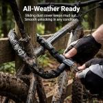 Barpre 90cm Steel Bike Chain Lock with Keys