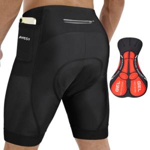 Men's 3D Gel Padded Cycling Shorts with Pockets
