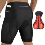 Men's 3D Gel Padded Cycling Shorts with Pockets