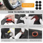 78-Piece Self-Adhesive Bike Tyre Repair Kit