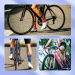 Funny Bicycle Pattern Socks - 3 Pairs for Cyclists