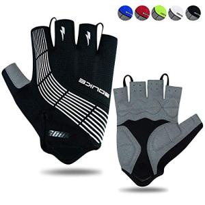 Souke Sports Half Finger Cycling Gloves - All Black
