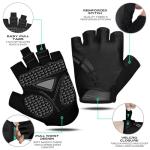 Westwood Fox Gel Padded Half Finger Cycling Gloves