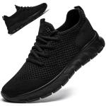 Lightweight Black Slip-On Running Shoes for Gym