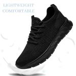 Lightweight Black Slip-On Running Shoes for Gym