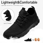 Men's Black Slip-On Sneakers for Running & Gym