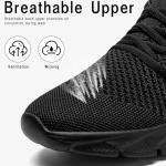 Men's Black Slip-On Sneakers for Running & Gym