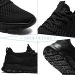 Lightweight Black Slip-On Running Shoes for Gym