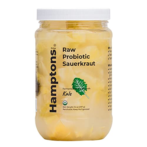 Organic Raw Probiotic Kraut N Kale Sauerkraut - 14 Oz
