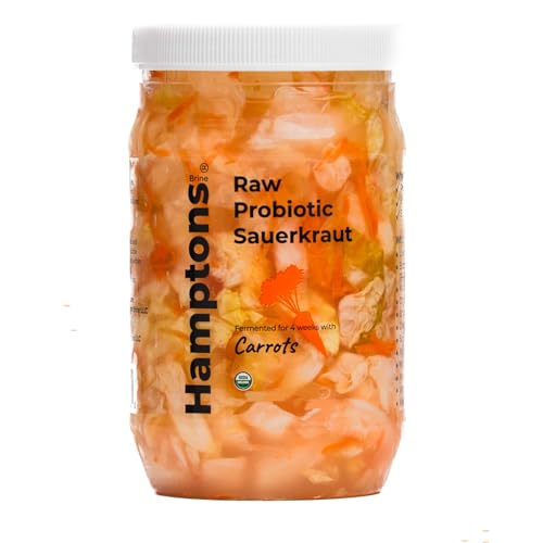 Organic Raw Probiotic Sauerkraut with Carrots and Cabbage