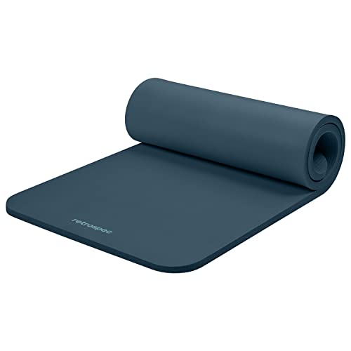 Solana 1" Thick Yoga Mat w/Nylon Strap - Ocean Blue