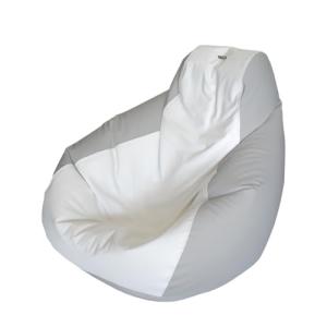 Teardrop Marine Beanbag in White and Grey