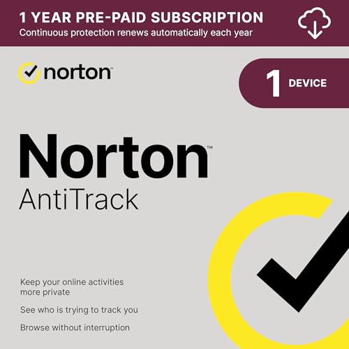 Norton AntiTrack: Block Trackers, Protect Privacy - 1 PC/Mac