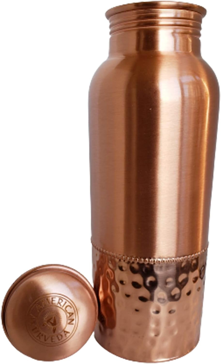 Pure Copper Yoga Water Bottle 600ml/20 Oz