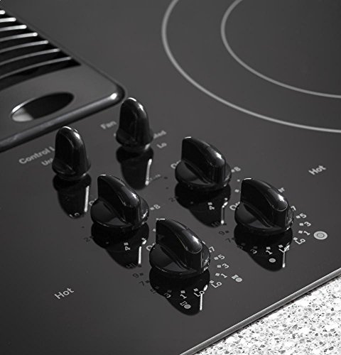 GE Profile Series Electric Cooktop, 30", Black