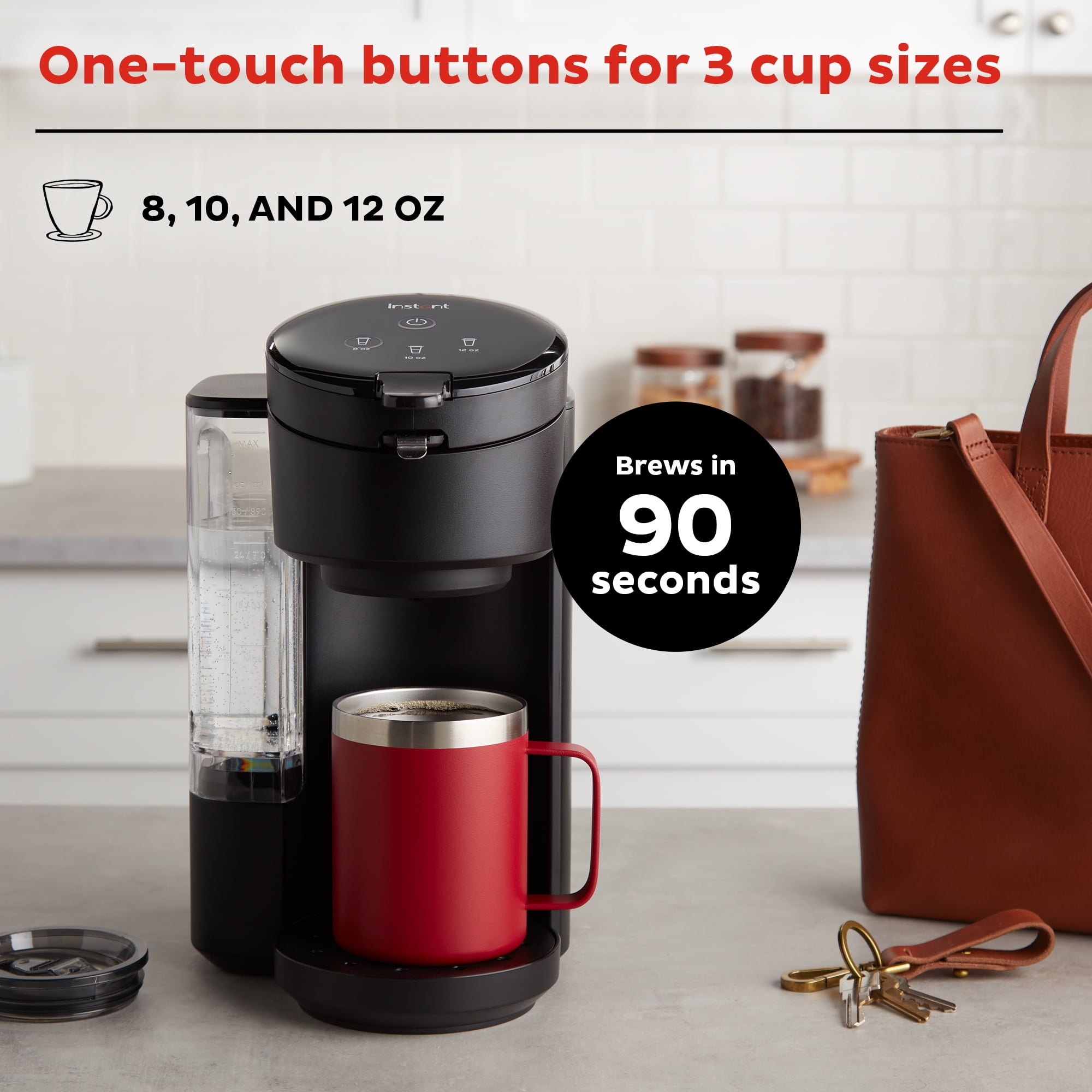 Black 2-in-1 Coffee Maker for K-Cup Pods