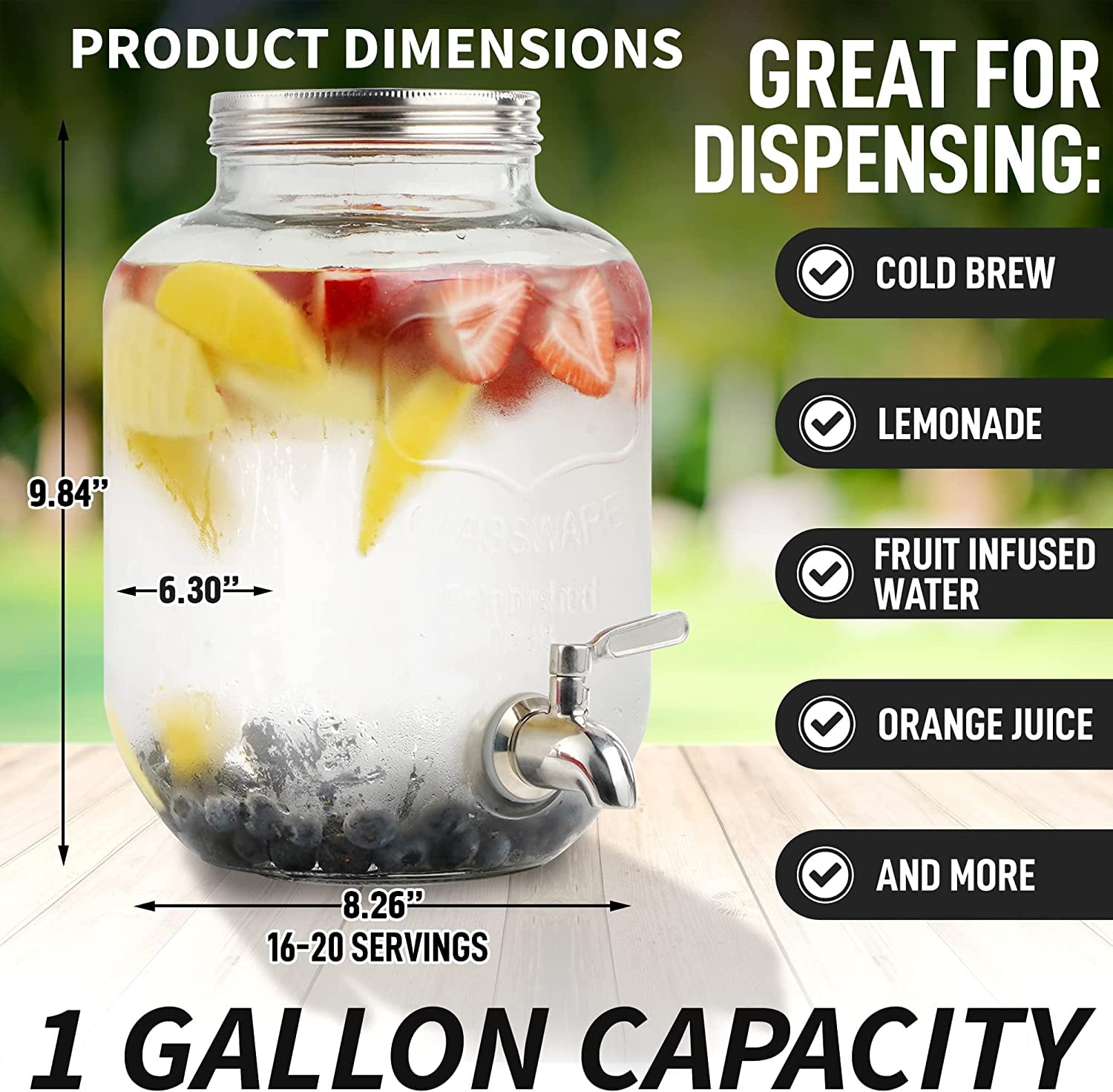 Extra-Thick Glass Cold Brew Coffee Maker