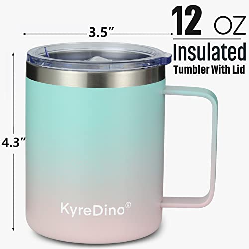 12 oz Stainless Steel Coffee Mug with Lid