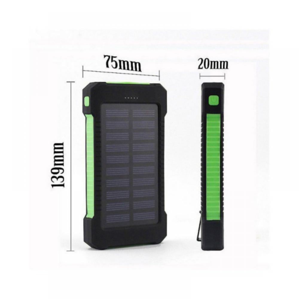 Waterproof Solar Power Bank for Phones: 50000mah Dual-USB