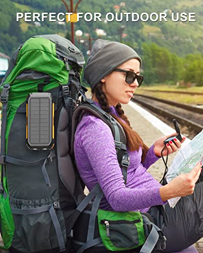 Hiluckey Solar Power Bank Charger: Fast Charging, Portable