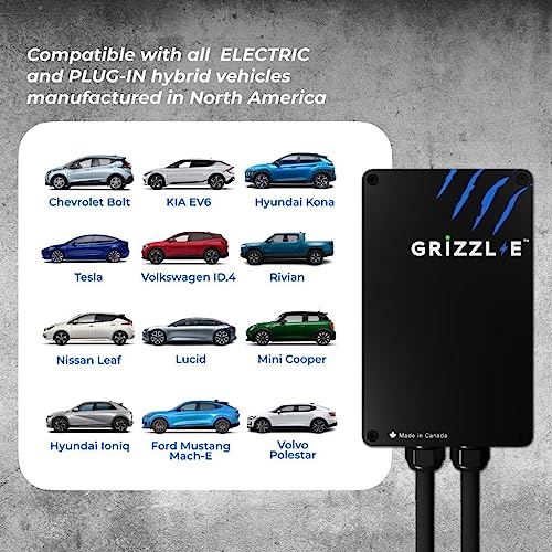 Grizzl-E EV Charger, Level 2, Multiple Amps & Plugs