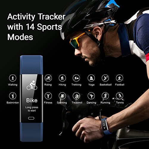 Waterproof Fitness Tracker with Heart Rate Monitor