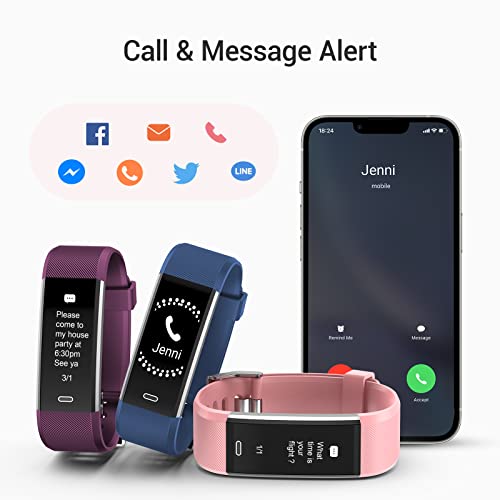 Waterproof Fitness Tracker with Heart Rate Monitor