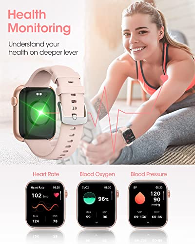 Women's AI Smartwatch for Android/iPhones, Pink