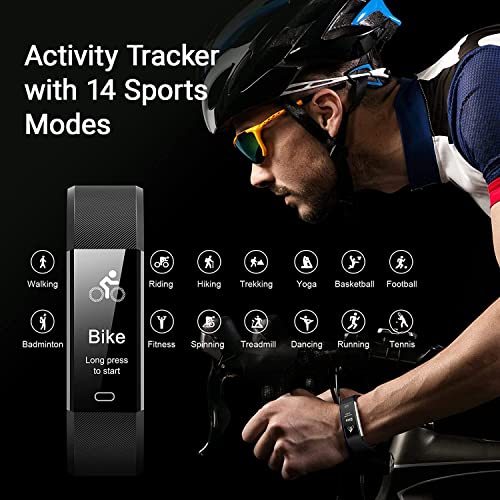 Waterproof Heart Rate Fitness Tracker for Women/Men