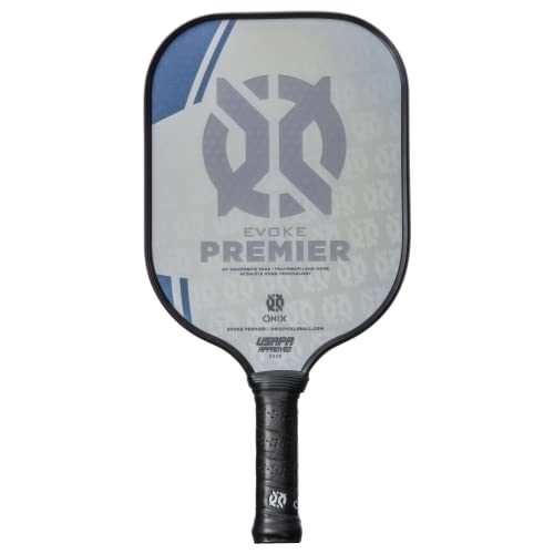 ONIX Evoke Premier Blue Pickleball Paddle, Standard Weight