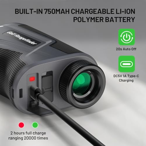 700Yards Golf Range Finder with Slope, 6X Magnification