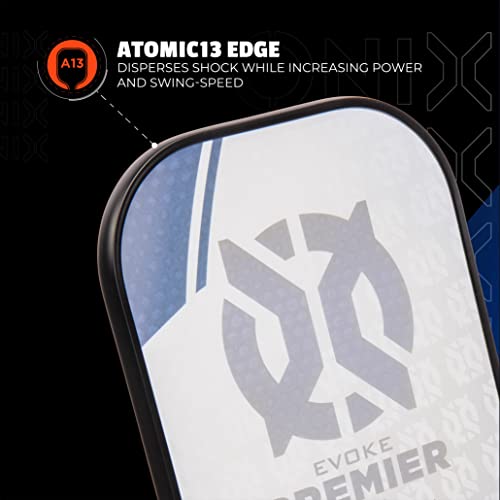 ONIX Evoke Premier Blue Pickleball Paddle, Standard Weight