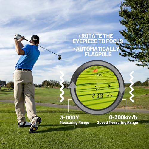 700Yards Golf Range Finder with Slope, 6X Magnification