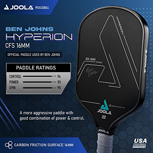 JOOLA Ben Johns Hyperion CFS Pickleball Paddle - High Spin & USAPA Approved