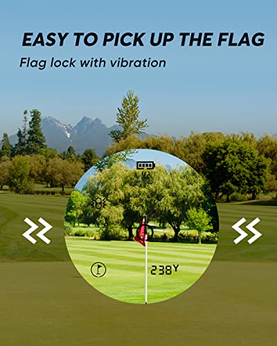 WOSPORTS Golf Rangefinder, Flag Lock, Tournament Legal, 800 Yards