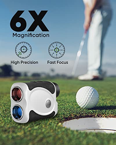 WOSPORTS Golf Rangefinder, Flag Lock, Tournament Legal, 800 Yards