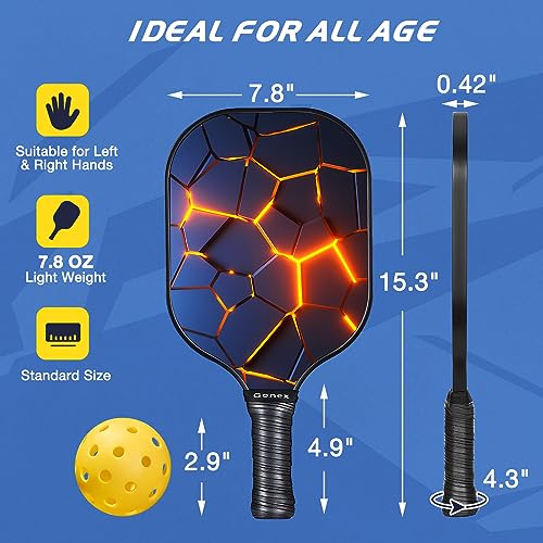 Gonex Pickleball Paddles Set with Balls and Bag